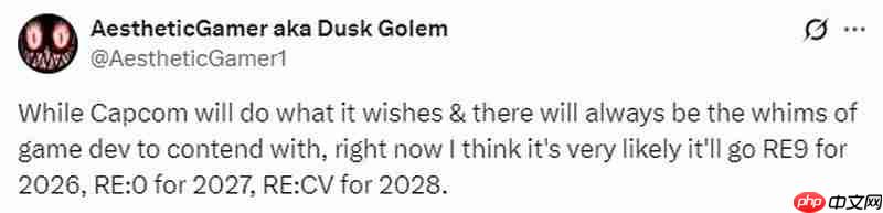 曝《生化危机0》重制版2027年发布 维罗妮卡重制版2028年发布