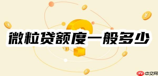 微粒贷额度一般多少？多久调一次额度？额度范围+提额指南