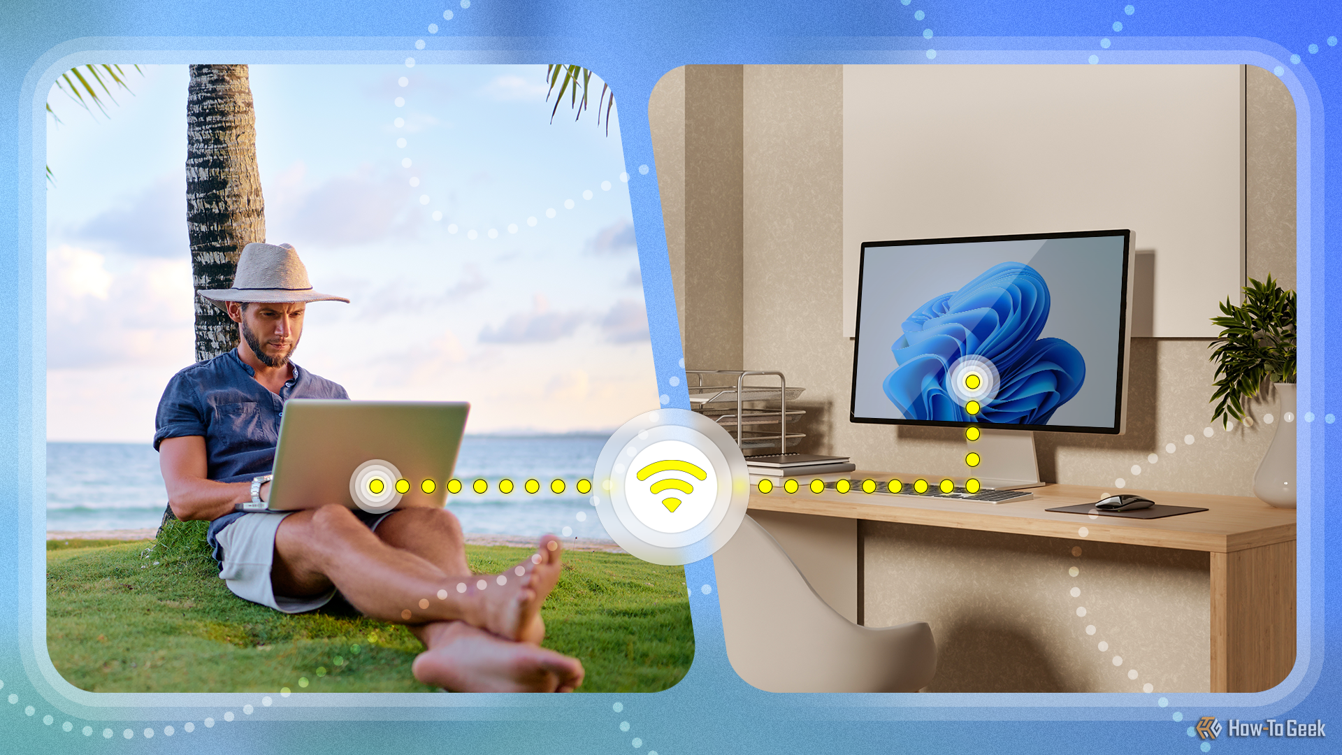 旅行中に自宅のコンピューターにアクセスする方法