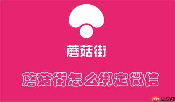 蘑菇街怎么绑定微信