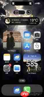 Top widgets怎么设置连网提醒打卡