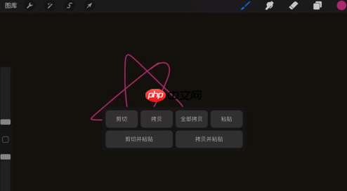procreate怎么复制局部