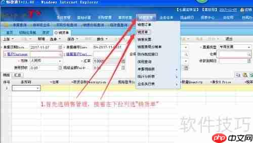 畅捷通T+11.6销货单使用方法