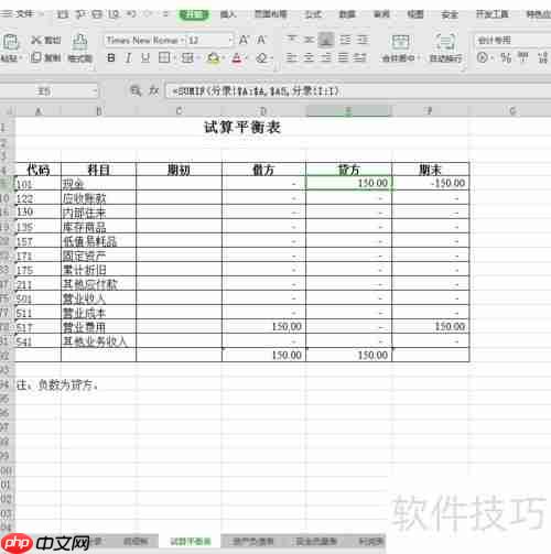 WPS/Excel制作实用会计全套账