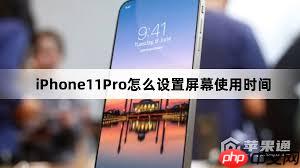 iPhone11Pro如何设置屏幕使用时间
