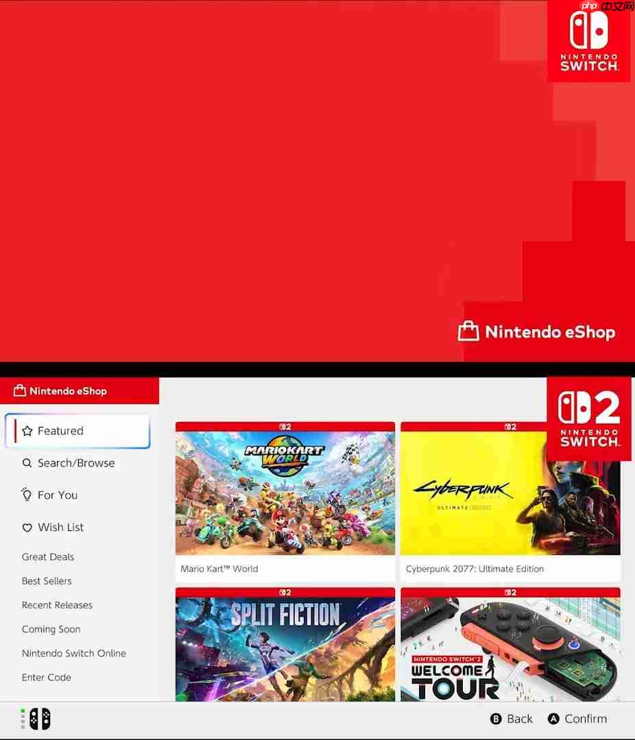 旧版eShop真不熟 Switch2新商店页面体验流畅顺滑