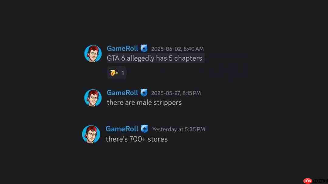 GTA6新泄露：700+可进入商店、五个章节剧情等细节