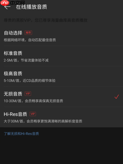 网易云音乐Hi-Res音质怎么开启