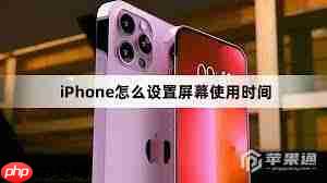 iPhone13ProMax屏幕使用时间如何设置