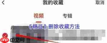 糖豆怎么删除收藏视频