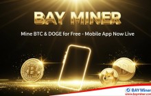 Bay Miner推出新的移动应用程序，使用户可以免费开采比特币（BTC），Dogecoin（Doge）和Litecoin（LTC）