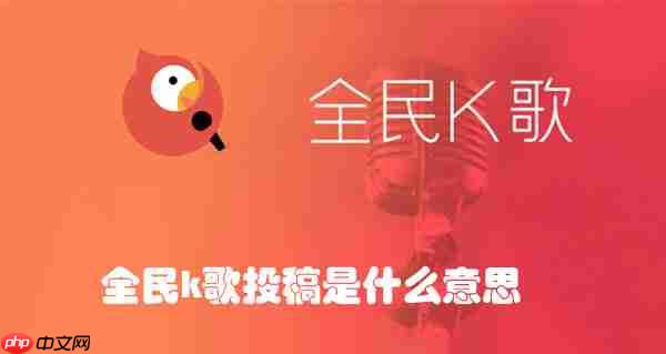 全民k歌投稿是什么意思