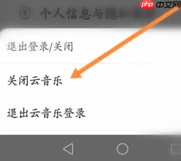 网易云音乐怎样关闭云音乐？网易云音乐关闭云音乐的详细步骤