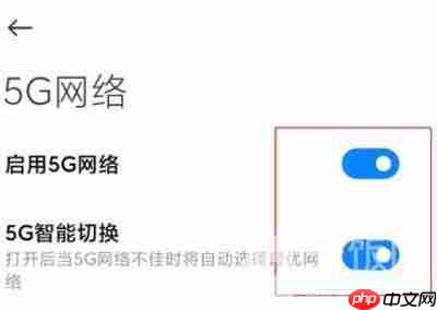 小米11怎么开启5G网络