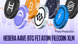 6/09价格预测：BTC、HBAR、AAVE、FET、ATOM、FIL和XLM代币