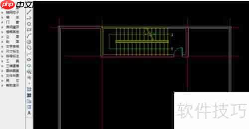 天正建筑2014绘制建筑物顶层平面图教程