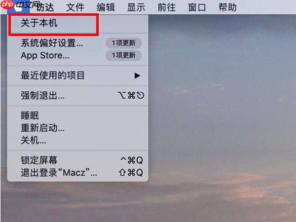 macbookpro电脑内存怎么看