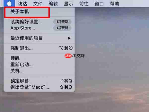 macbookpro电脑内存怎么看