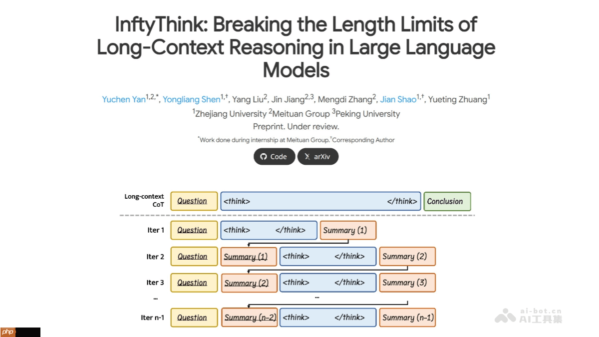 InftyThink— 浙大联合北大推出的无限深度推理范式