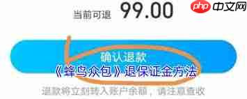 蜂鸟众包保证金怎么退