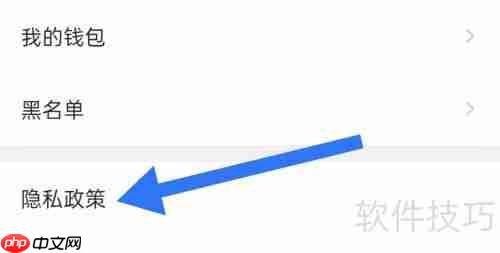 四五街隐私政策查看方法