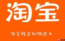 淘宝精选如何进入