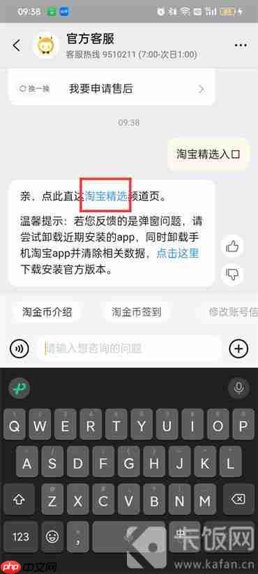 淘宝精选如何进入