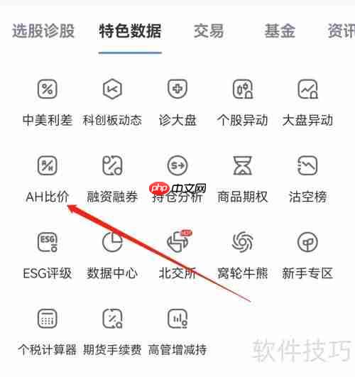 新浪财经APP：AH股比价一览