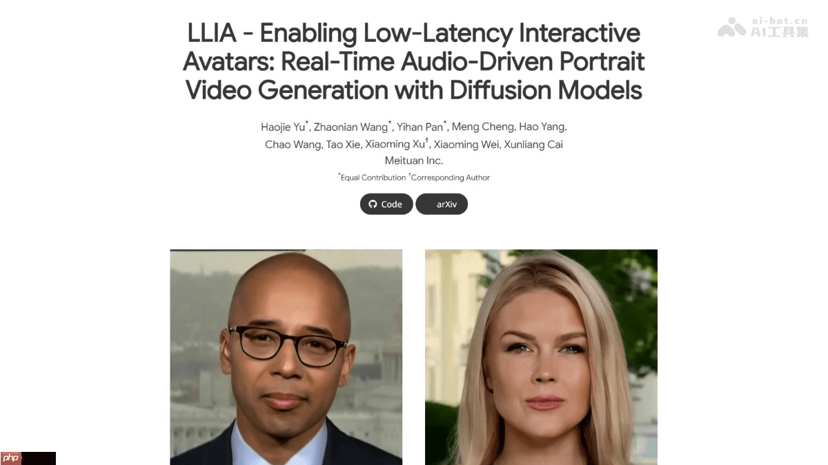 LLIA— 美团推出的音频驱动肖像视频生成框架