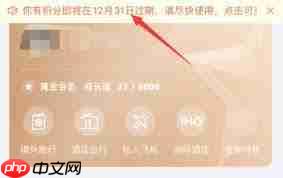 支付宝积分是否会过期