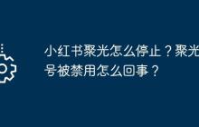 小紅書聚光怎么停止？聚光賬號(hào)被禁用怎么回事？