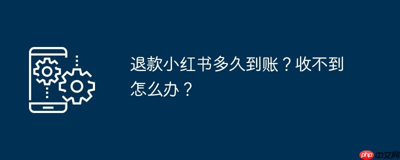 退款小红书多久到账？收不到怎么办？