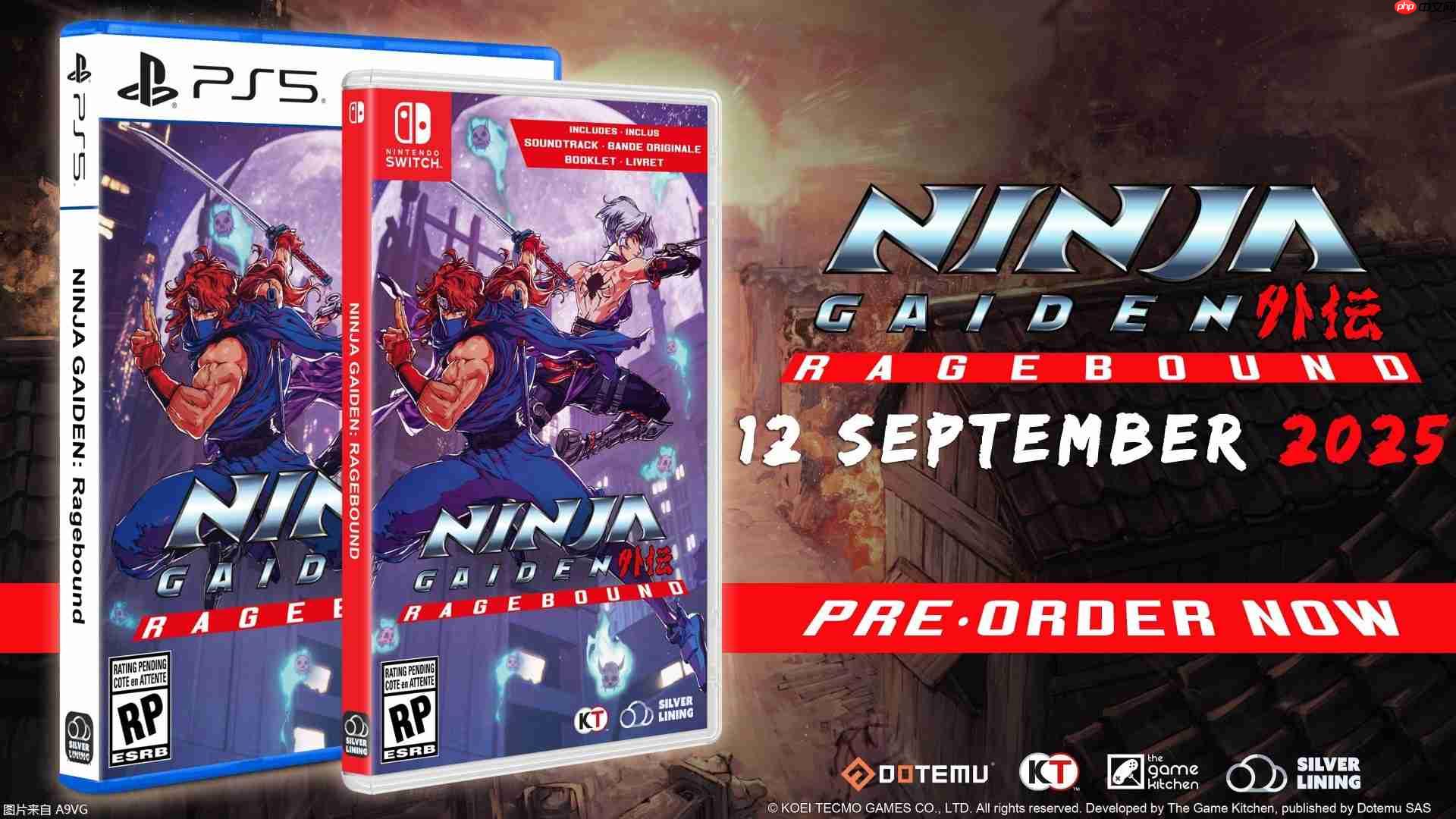 《忍者外传：怒之羁绊》PS5和NS实体版将在9月12日推出