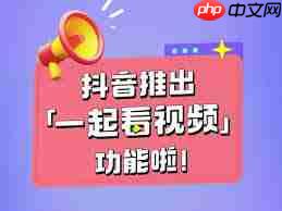 抖音一起看功能如何用