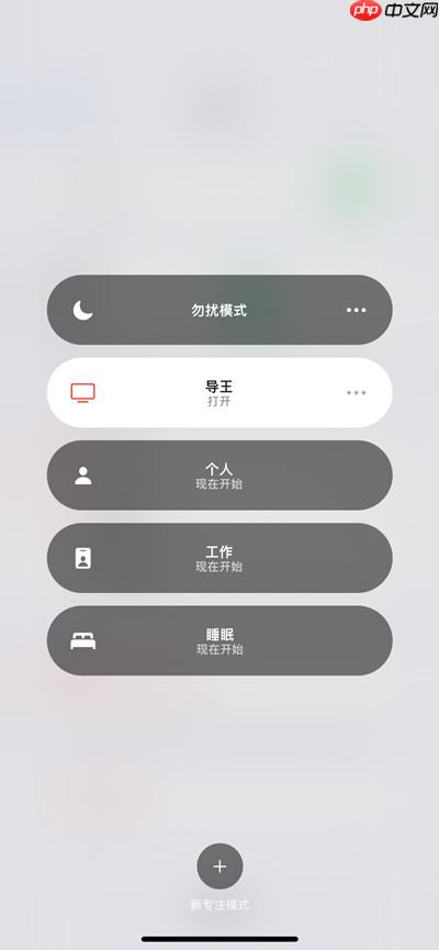 ios15导王模式是什么意思