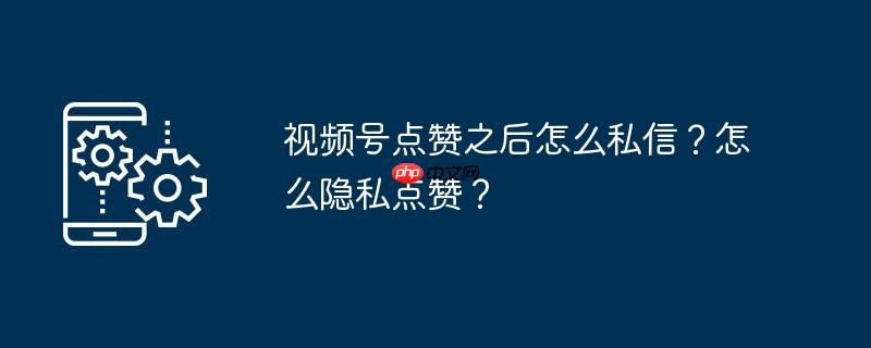 视频号点赞之后怎么私信？怎么隐私点赞？