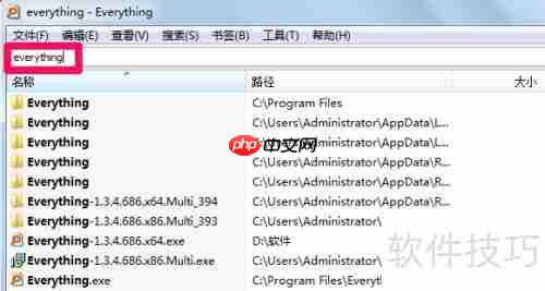 Everything中文版使用技巧：高效搜索文件的方法