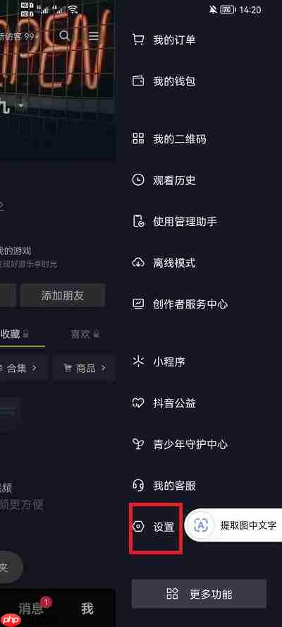 抖音字体怎么调整