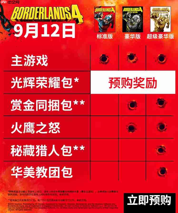《无主之地4》首发没有Switch 2 单人内容支持离线游玩