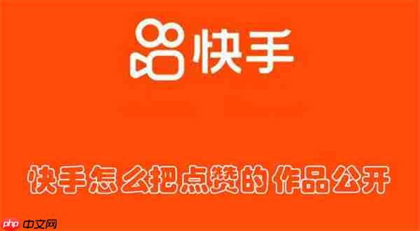 快手怎么把点赞的作品公开