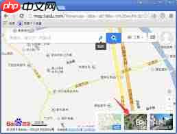 如何打开百度地图卫星地图