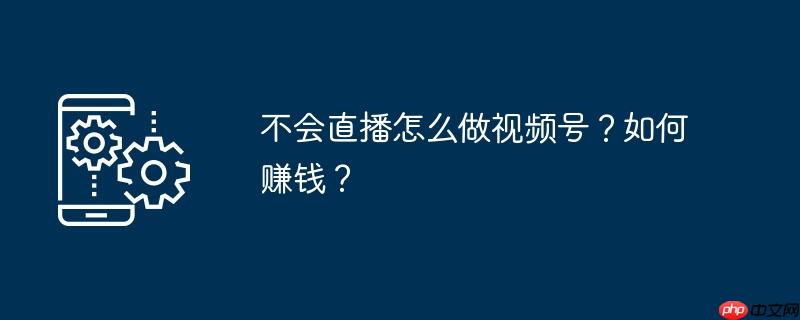 不会直播怎么做视频号？如何赚钱？