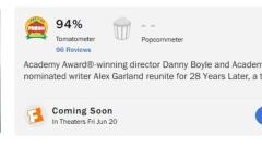 '28 Years Later' Arrives With An Incredible Rotten Tomatoes Score