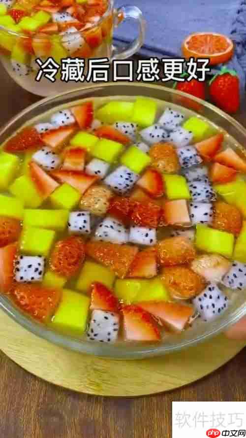 豪华版水果果冻的制作方法