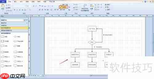 Visio绘制流程图的方法与技巧