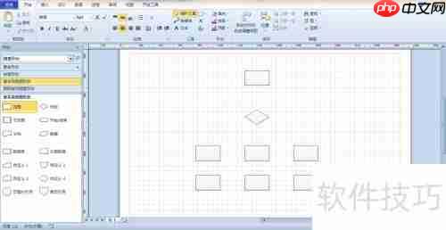 Visio绘制流程图的方法与技巧