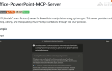 Office-PowerPoint-MCP-Server— 基于MCP的开源PPT生成与编辑工具
