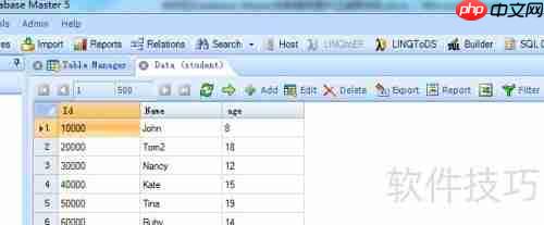 DBe Master生成数据库表WORD报表的方法
