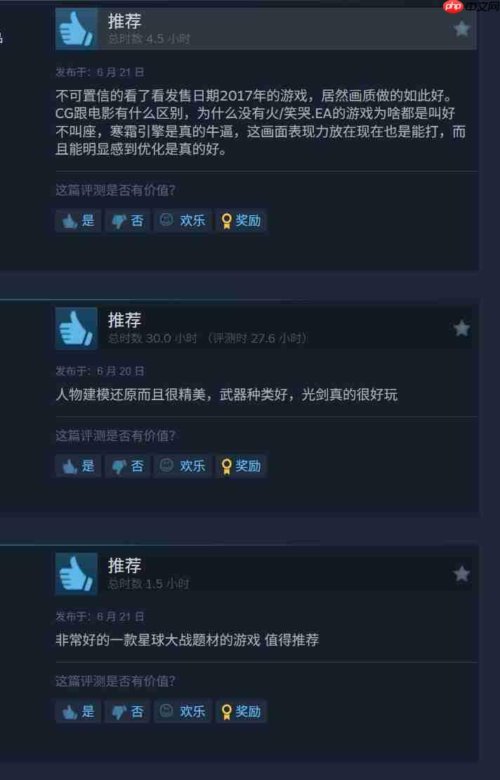 《星球大战：前线2》Steam 1折促销 在线突破新纪录