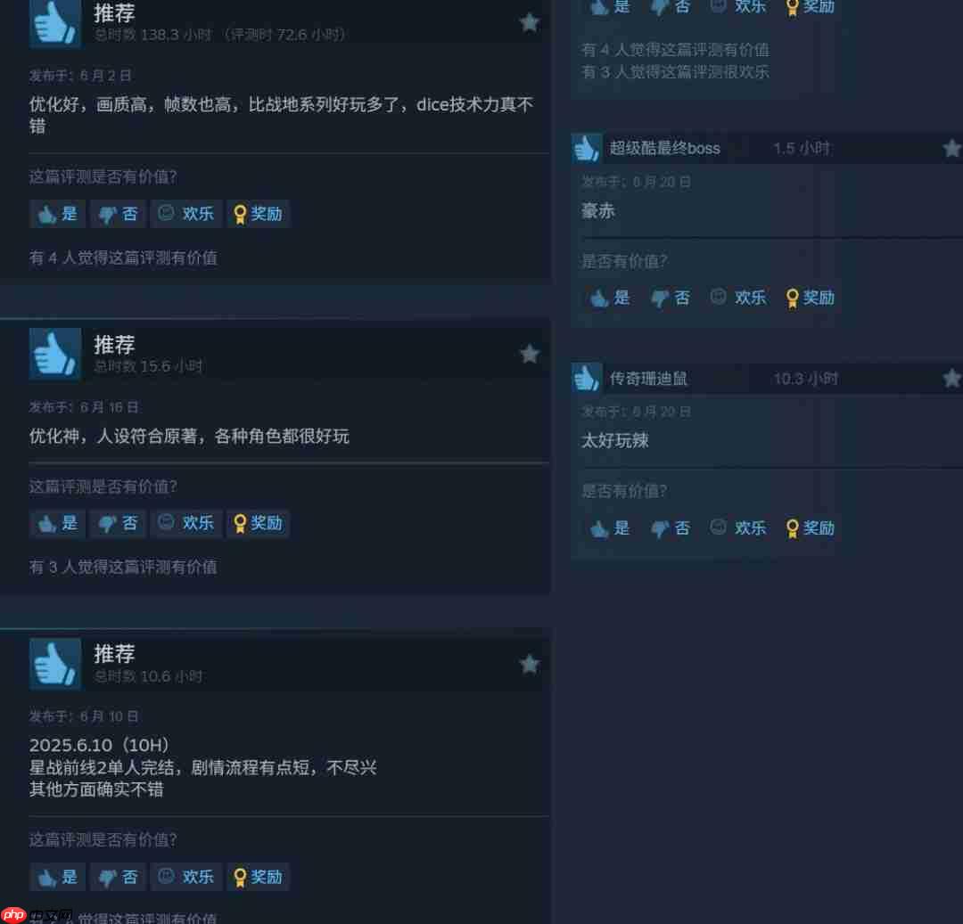 《星球大战：前线2》Steam 1折促销 在线突破新纪录